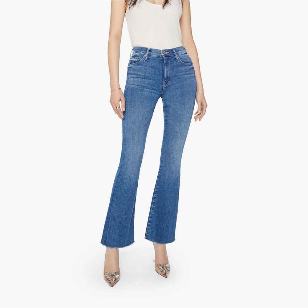 MOTHER- The Weekender Fray Groovy Kind Of Love Raw Hem Denim High Rise
